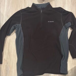 Columbia Black and Gray Zip Up Sweater